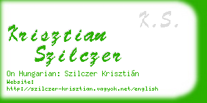 krisztian szilczer business card